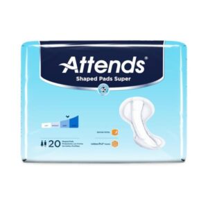 Attends Shaped Pads  Unisex Heavy Absorbency Incontinence Pads